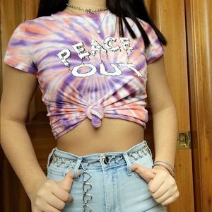 Edgy Tie Dye graphic tee